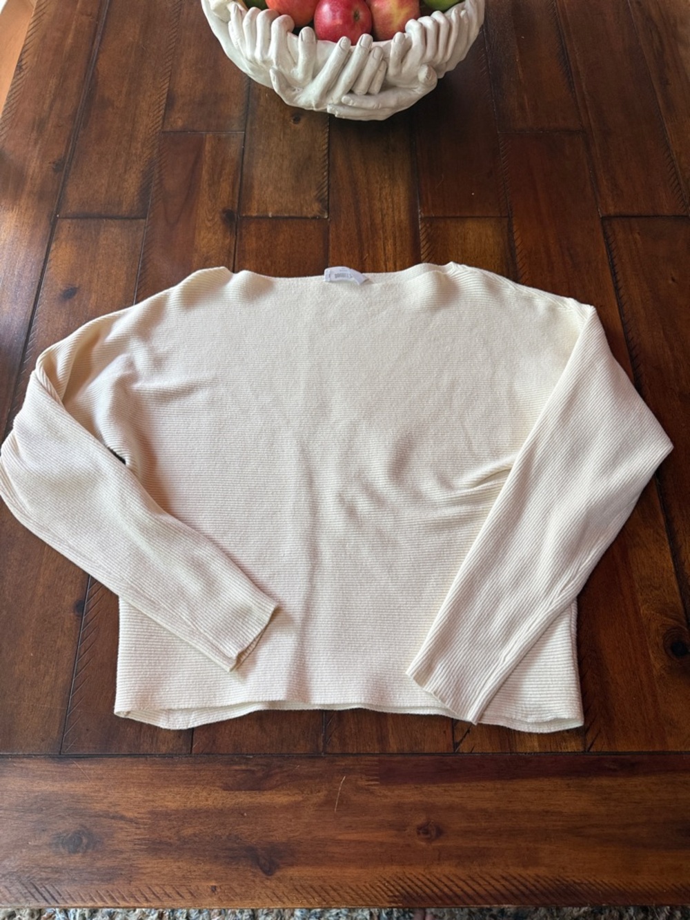 Double Zero Cream Crewneck Sweater